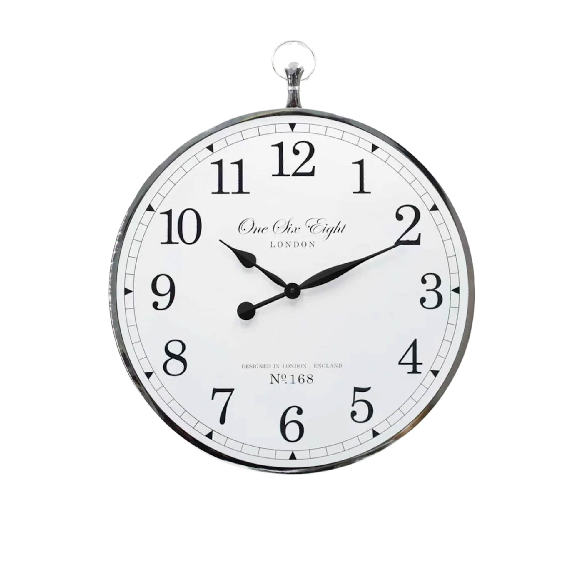 One Six Eight London Elizabeth Wall Clock 70cm White | Kitchen